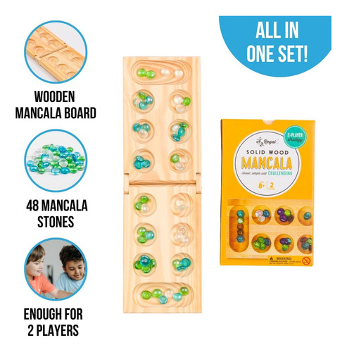 Juego De Mesa Mancala De Regal Games: Divertido Juego De ...