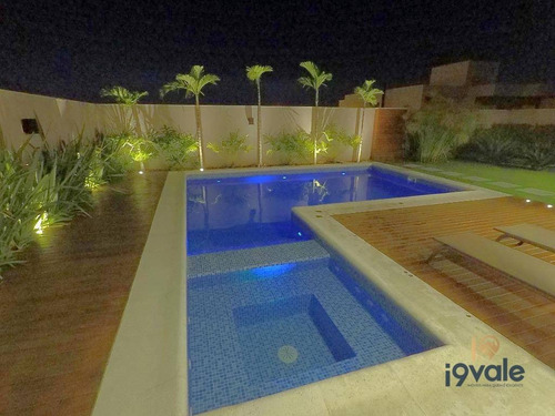 Casa Luxuosa À Venda Condomínio Alphaville 4 Dormitórios, Automatizada, Piscina No Alphaville Sjcampos-sp - Ca1111