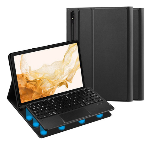 Capa De Teclado Trackpad Para Samsung Galaxy Tab S8/s7 11