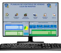 Comprar Planilha De Vendas Loja De Roupas, Cad De Clientes Produtos