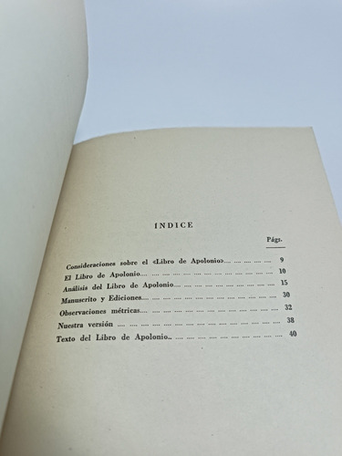 Libro De Apolonio Anónimo Texto Íntegro Pablo Cabañas (Usado)