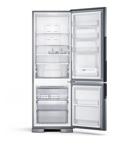 Geladeira frost free Consul CRE44A inox com freezer 397L 110V