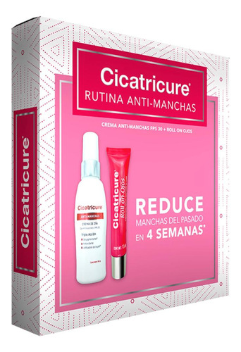 Pack Cicatricure Anti Manchas Crema Día Fps 30 +roll On Ojos