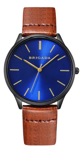 Relojes Para Hombre, Reloj Analogico De Cuarzo Negro Y Azul