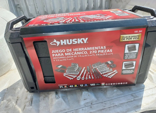 Autocle Husky Herramientas Mecanicas 270 Pzs Negro (Usado)