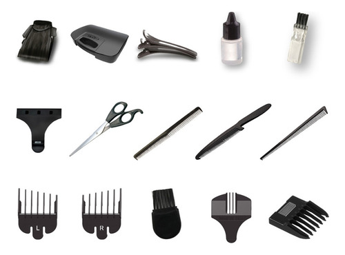Imagen 3 de 6 de Cortapelos Cortapelo Gama Gm 562 29 Piezas + Trimmer Fama