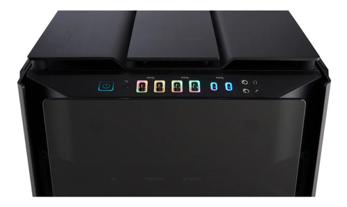 Imagen 6 de 10 de Gabinete Corsair Obsidian 1000d Black Super-tower Cristal