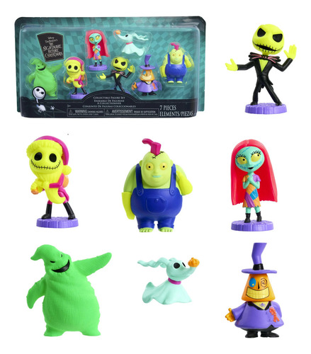 Set De Figuras The Nightmare Before Christmas 5cm Jack Sally