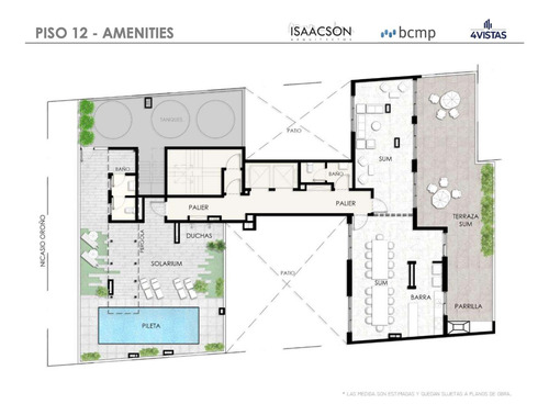 Amplio 3 Ambientes Al Contrafrente Full Amenities En Construcción