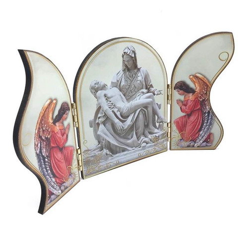Capela Adorno Nossa Senhora Pietá Com Porta Ondulada