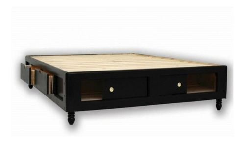 Base De Cama 4 Cajones Y Zapatera Matrimonial