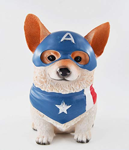 Hucha En Forma De Perro Corgi De 7 Pulgadas, Divertida Hucha