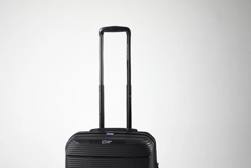 Maleta Carry On 20 Pulgadas Expandible Polipropileno Negro Negro Rayas