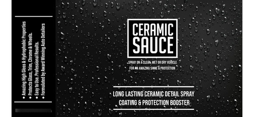 Spray Ceramica Para Auto Detallado Salsa Vehiculo Barco