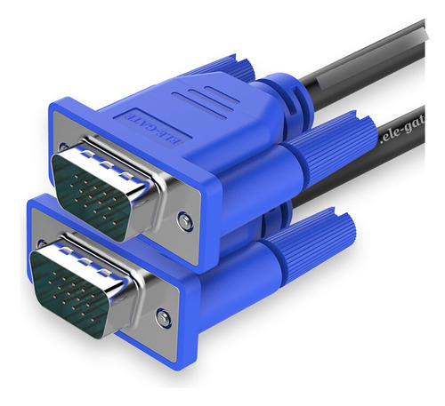 Cable Vga A Vga Macho 1.5 Metros Blindado Proyector Pc Lap