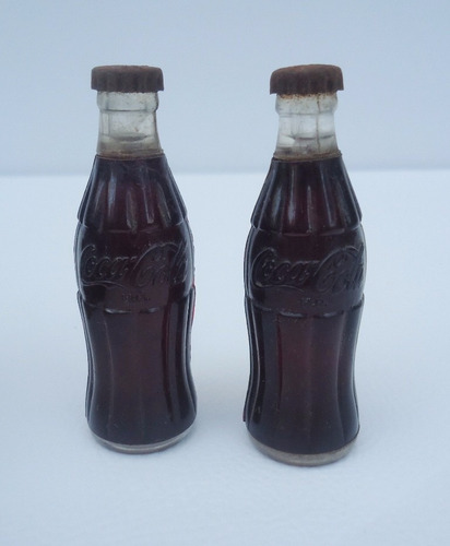 Miniatura Garrafas Coca Cola Engradado Em Madeira