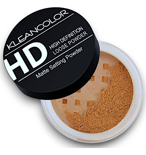 Maquillaje Kleancolor Polvo Suelto Fijador Hdmate Tono Deep 