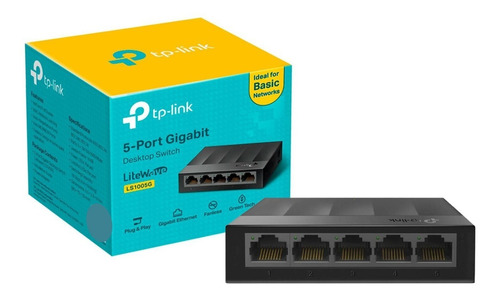 Switch Suiche 5 Puertos Tp-link Ls1005g 10/100/1000 Mbps Red