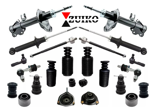 Kit Amortiguadores, Bujes Y Bases Para Almera 2001 - 2005