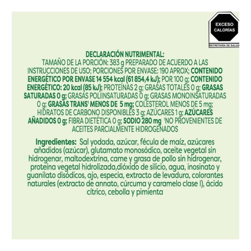 Caldo De Pollo Knorr 1 Kg Bolsa Resellable