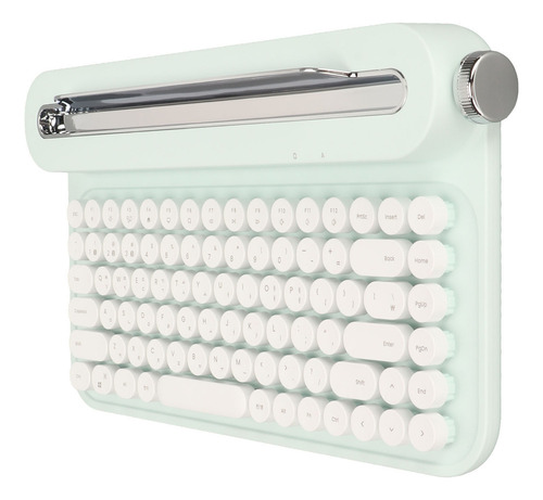 Teclado Bluetooth Vintage De 86 Teclas Inalámbrico Portátil