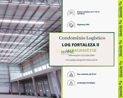 Imagem 1 de 18 de Galpão Para Alugar, 4152 M² Por R$ 70.592,67/mês - Distrito Industrial - Maracanaú/ce - Ga1596