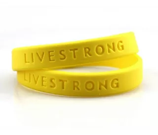 Pulsera Livestrong Original Deportiva Chica Y Grande