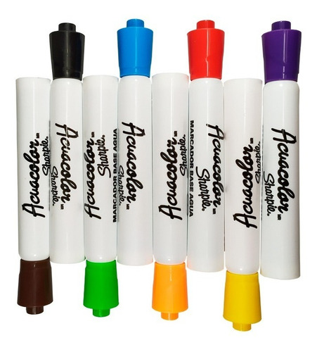 Marcador Agua Acuacolor Paq 8 Pzs Colores Cincel