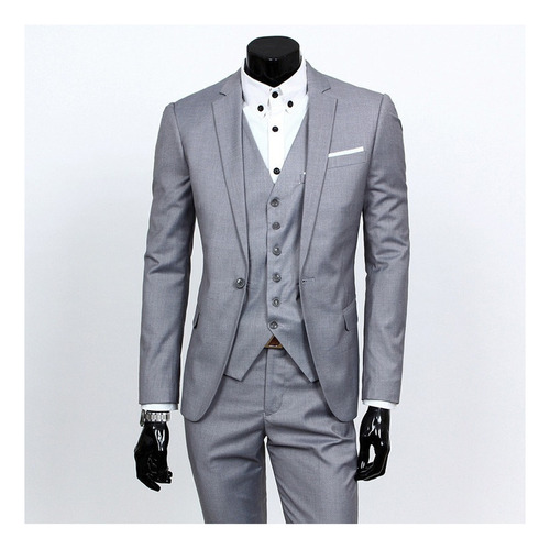 Conjunto De Tres Piezas De Blazer Y Chaleco Para Hombre.