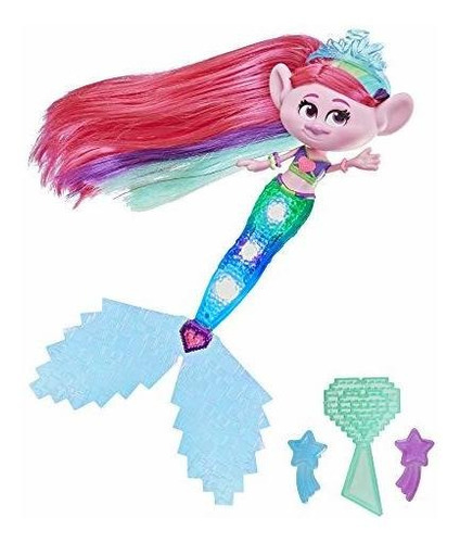 Dreamworks Trollstopia Techno Mermaid Poppy Doll, La Cola Se