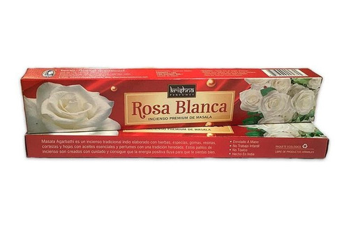 Incienso Krishna Premium Rosa Blanca 12 Un / Ambienteyaromas