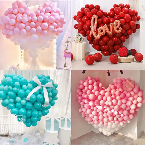 Estructura Base De Globos Corazon Para Decoración 166*150cm