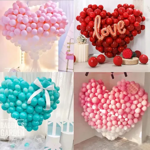 Estructura Base De Globos Corazon Para Decoración 166*150cm