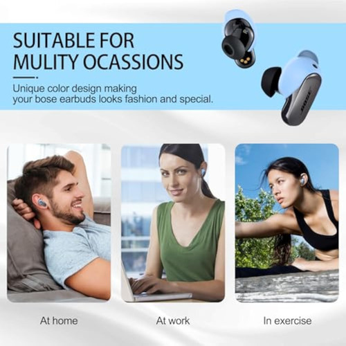 3pares Tapones Silicona Para Bose Quietcomfort Earbuds 2/3