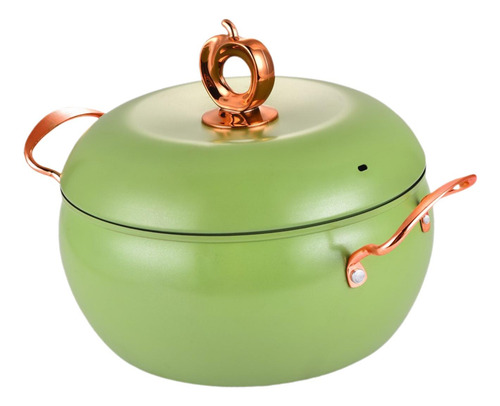 Olla De Sopa Antiadherente, Cazuela De Cocina, Doble Verde