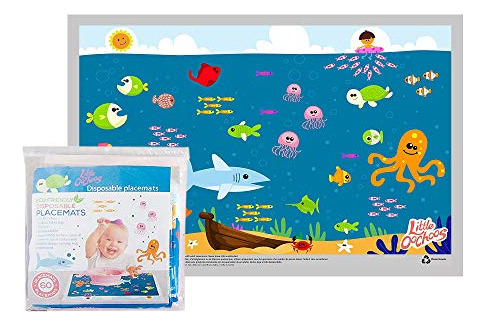 Placemats Desechables Bajo El Agua Topper Para Mesa 60 Tapet