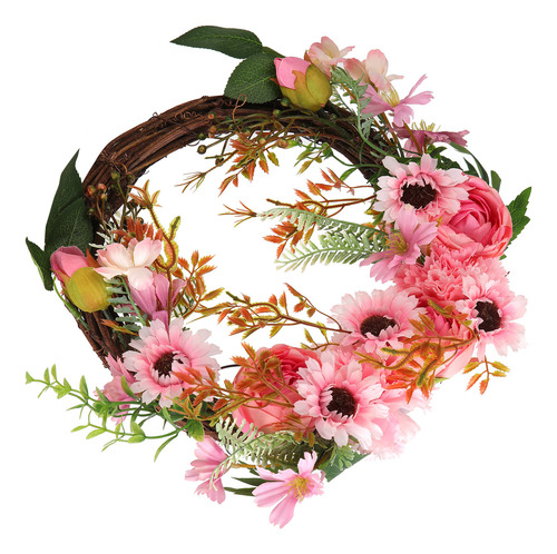 Corona De Flores De Imitación Artificial De Peonía Para CoLG