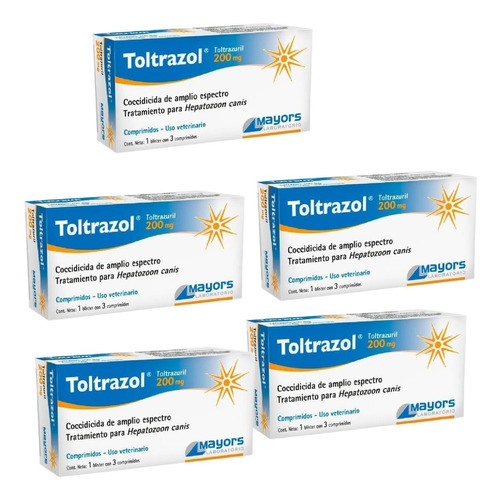 Toltrazol X 15 Comprimidos 200mg Laboratorio Mayors