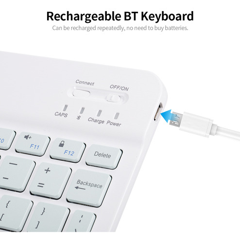 Teclado Inalámbrico Universal Bt 10 Para Teléfono Móvil/tabl