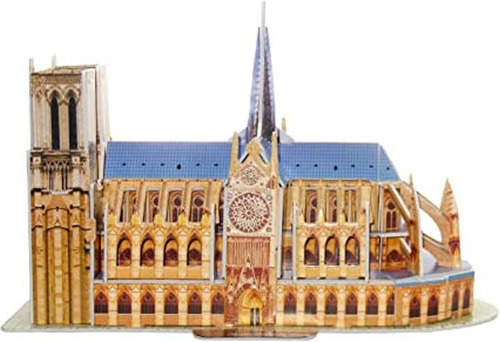 Creative 3d Puzzle Modelo De Papel Notre Dame De Paris De