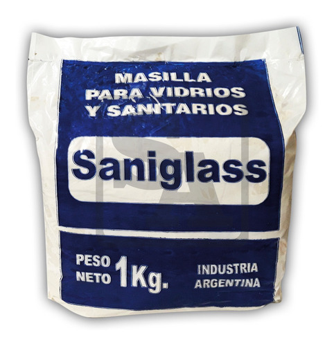 Masilla Para Vidrios Y Sanitarios Saniglass 1 Kilo *