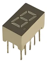 Comprar Display 7 Segmentos Led 0,3  Naranja Anodo Comun F. Gris X5u