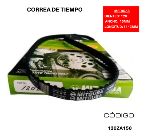 Correa Tiempo Fiat Duna 1.3 146 Saloon70146a 0 1987 1991