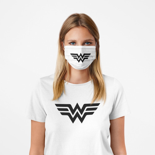 Polos & Mask Wonder Woman Mujer Maravilla / Niños Y Adultos