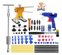 Comprar Kit Ventosas Saca Golpes Repara Abolladuras Auto, Herramienta De Reparación De Abolladuras De Automóviles Con Extractor, Pistola De Pegamento, Palo De Percusión, Martillo Y Otros Accesorios