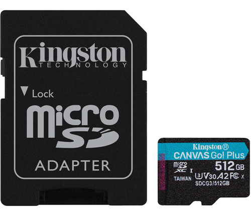 Micro Sdxc Kingston Canvas Go! Plus Uhs-i 170 Mb Sdcg3/512gb