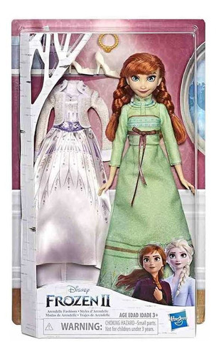 Frozen Ii Moda De Arendelle Fashion Con 2 Trajes  Hasbro 