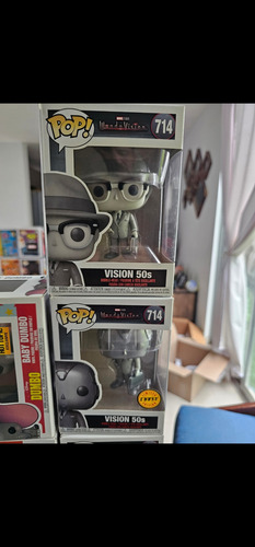 Funko Marvel Wandavision Vision 50s 714 Normal Y Chase Daño (Usado)