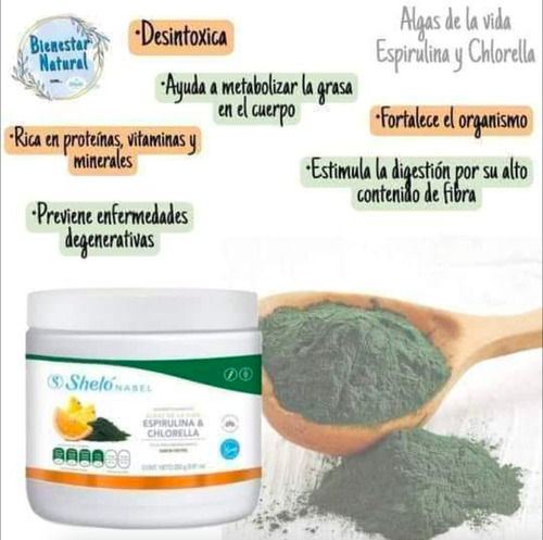 Algas De La Vida/ Espirulina & Chlorella Anemia Y Colesterol