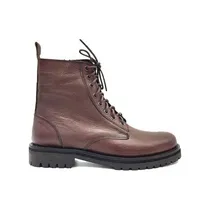 Comprar Botas Mujer Cuero Borcegos Plataforma Caña Media